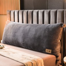 靠枕牀頭軟包長抱枕榻榻米工廠直銷枕頭牀上靠墊長方形靠背可拆洗, 璀璨灰