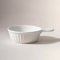 쓰임 마일드 화이트 손잡이 그라탕기, 2개