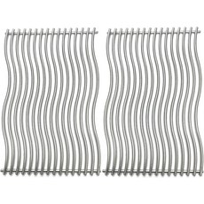 Tmozyar 17-34 스테인리스 스틸 2팩 웨이브 쿠킹 그리드 나폴레옹 로그 425 시리즈 425x SIB 그릴 S83013 교체 부품, 15 x 22 1/2"