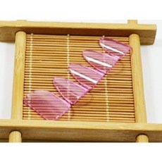 琵琶指甲 琵琶義甲 (5入裝) 粉色賽璐璐指甲 成人兒童演奏型透明琵琶指甲, 1個, 透明粉色(大號), 透明粉色