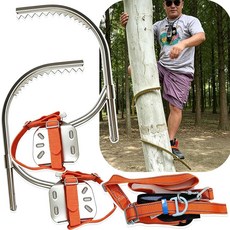 Tree Climbing Gear Spikes Set Forged Steel Climbing Gaffs Claws Kit for Arborist Pole Climbing, Tree Climbing Gear Spikes Set,