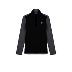 LOUIS CASTEL 女式編織混合半拉鍊 T 恤_3LCTS044E