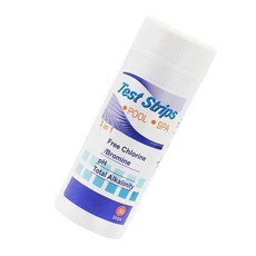 50pcs 고정밀 3-in-1 수질 테스트 잔류 염소 PH 값 풀 스파 수족관 용 알칼리성