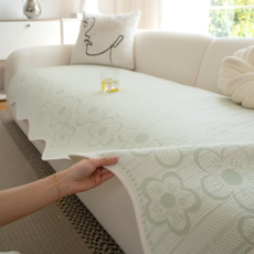 르코앤드라코 플라워 디자인 시원한 냉감 소파패드