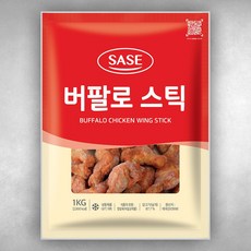 사세 버팔로스틱 1kg 냉동 사이드메뉴 치킨 닭봉, 5개