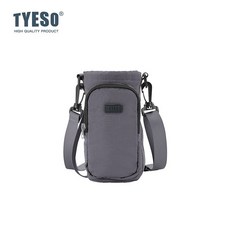 TYESO 多功能水杯背包 輕便 休閒旅行斜背包 戶外飲料袋, 1個, 高級灰 M碼