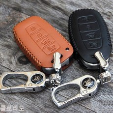 콜로라도 스마트키케이스 천연가죽(호환 상품), HLR-109, 블랙, 1개