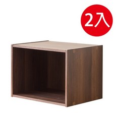 TZUMii 家居E1 簡約風格 自由組合 多功能收納, 1個, 家居一格空櫃-2入組