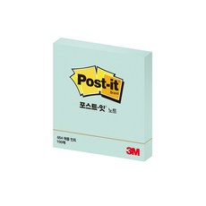 3M 포스트잇 정사각 중간형 654, 애플민트, 100매, 1세트