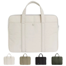베르모어 가벼운 심플 노트북 가방, 크림
