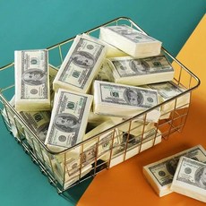 創意精緻美元紙巾小包裝，新款印花原木漿彩色便攜餐巾紙，時尚衛生隨身包, 1個, 仿美鈔紙巾15包【超值裝】