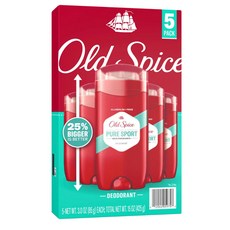 올드스파이스 하이 인듀어런스 데오도란트 퓨어 스포츠 듀얼 팩, 5개, 85g