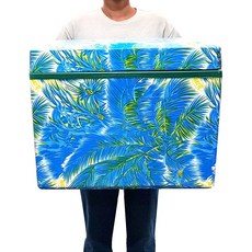 대원 스티로폼 아이스박스 업소형 대형, 블루, 80L