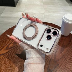 4am 360度旋轉磁吸支架金屬鏡頭框手機殼