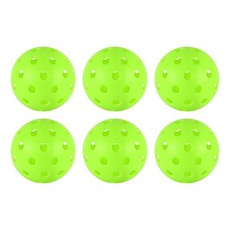 피클볼 볼 6개 실내 40개 8mm 정밀 드릴 공간 세트 - 패들 및 실외 바닥 스포츠 코트용 전문 플라스틱 볼그린 451895, 6피스-그린 451895