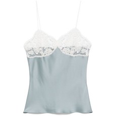 끌로에 레이스 새틴 탑