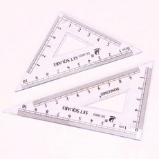 삼각형 눈금자 2P (10cm)