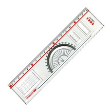筆樂 TD9104 金榜題名18公分多功能塗卡尺，學生考試專用，測量繪圖多用途, 1個