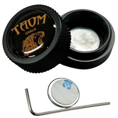 금남당구재료 타옴 원형 쵸크케이스 블랙 / 당구장쵸크 당구큐대 당구용품초크 당구쵸크 쵸크업소용 당구장초크 타옴쵸크 개인용쵸크 선수용쵸크 당구초크 당구용품초크 당구용품, 1개