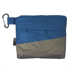 日本nifty colors 兩用防雨罩 背包書包雨罩 腳踏車籃雨套 背包防水套 包包雨衣 五種圖案, 1個, 兩色對角海軍藍（現貨71831）