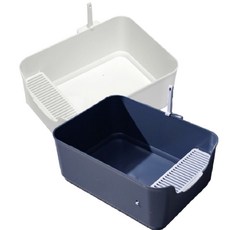 日系特大半封閉貓砂盆, 深灰色, 1箱