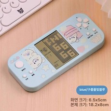 가정용 오락실 레트로 한글판 월광 아케이드 좌식형 게임박스 노리박스, 클래식 모델 4.1인치 블루 세로형 배터리, 기본 색상