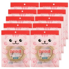 캣츠모리 와이어츄 닭고기맛 고양이껌 간식 고양이 입냄새 치석제거, 15g, 10개