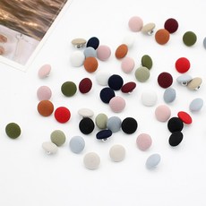 11mm 싸개단추 원단단추, 와인, 4개