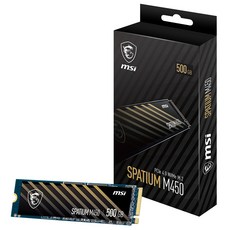 MSI SPATIUM M450 PCIe 4.0 NVMe M.2 500기가 V1, 1개, 500GB