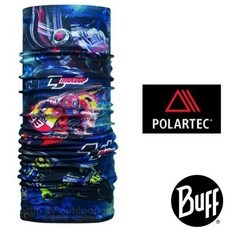 【BUFF】藍炫鬥陣》雙面防風防潑抗菌除臭保暖刷毛 頭巾 Polartec 圍脖 刷毛帽 頸圍 圍巾 面罩 113223, 1個