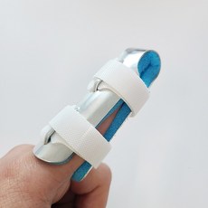 손가락 알루미늄 쿠션 부목 고정 지지대 핑거 보호대