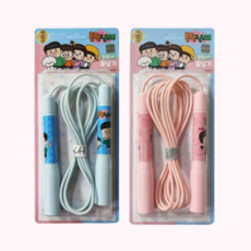 흔한남매 줄넘기 PVC 어린이 유아 길이조절 예쁜 파스텔 핑크 하늘 꼬임없는 안꼬이는, 블루