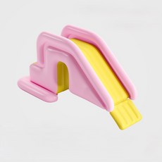 充氣游泳池, 防側翻充氣溜滑梯-活力粉, 1個