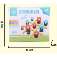 兒童桌遊 奇怪的公雞 奇雞連連 連連看 井字棋 大吃小 大小通吃三連環 遊戲 套娃 疊杯 兒童玩具, 1個, 彩盒