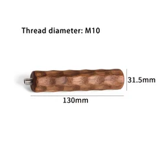 M10 원목 커피 필터 핸들 에스프레소 머신 바텀리스/바텀드 개조 드래곤 스파인 월넛, 01 walnut handle