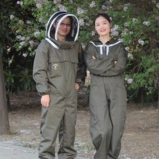 방충복 양봉 모기장옷 말벌 보통형 통풍 벌 보호복, E. XXXL, B. 아시아 녹색 원피스 팬, C. 흰색 원피스 슈트