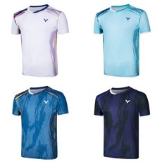 VICTOR 勝利 羽球衣 T-2504 針織運動 T-Shirt 吸濕排汗 輕量透氣, T-2504 J 暗夜紫,M, 1個