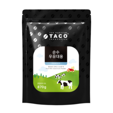 타코 순수 우유대용 파우더 870g, 3개