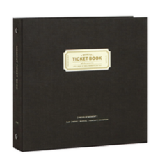 아이코닉 모멘트 티켓북 스크랩북, 03 애쉬 브라운, 28매, 1개