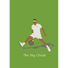 테니스 스타 라파엘 나달 포스터 로저 페더러 스포츠 캔버스 회화 HD 인쇄 현대 벽 예술, 30X40cm 프레임 없음, 18