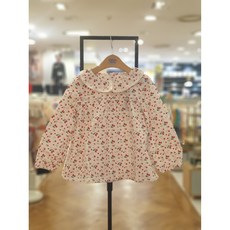 코코리따 24년 봄신상품70% 딸기잔꽃 블라우스 CEBW241E1 동수원