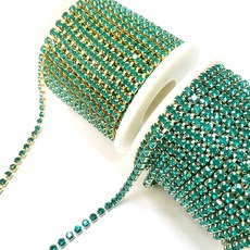 칼라줄란4mm 1마(90cm) 10m, 1개, 그린 백금도금