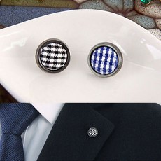 면체크단추 배지 브로치 정장 뱃지