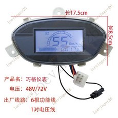 台灣出貨 電動車儀錶小龜王迅鷹中沙尚領大疆電量錶 裏程速度碼錶48V60V72V, 巧格儀表 48V60V72V通用, 1個