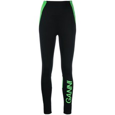 가니 로고 프린트 패널 레깅스