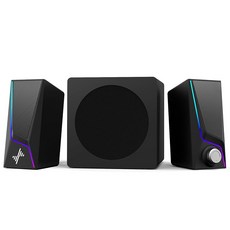 나일론 컴퓨터 조명 유닛 베이스 2개 포트 있는 PC 부스트 6가지 스피커 스피커 모드가, with Sub