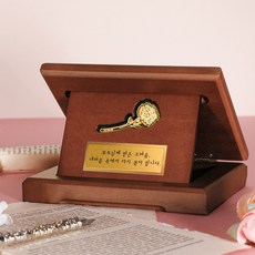 [캘리]24K 순금 카네이션 우드상패 어버이날선물 부모님선물 JRW-072-T
