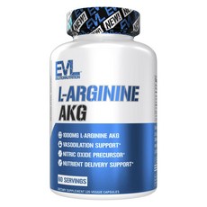 EVLUTIONNUTRITION L-精胺酸AKG植物膠囊, 1罐, 120顆