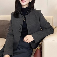 lofei 여성 숏 니트 자켓 봄 간절기 아우터 JK03