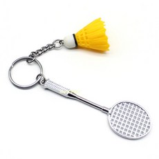 배드민턴 동호회 열쇠고리 셔틀콕 키링 키홀더 기념품, 파랑
